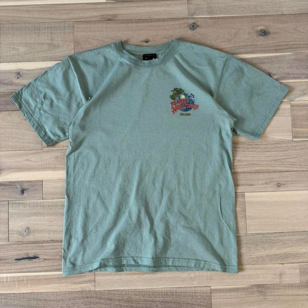 Vtg 2000s Planet Hollywood Orlando Sz Med  green t-shirt #tee #vintage